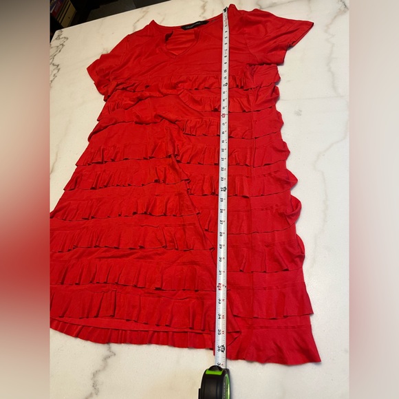 Colleen Lopez Empire Dress with Ruffle Tiers - Picture 8 of 9